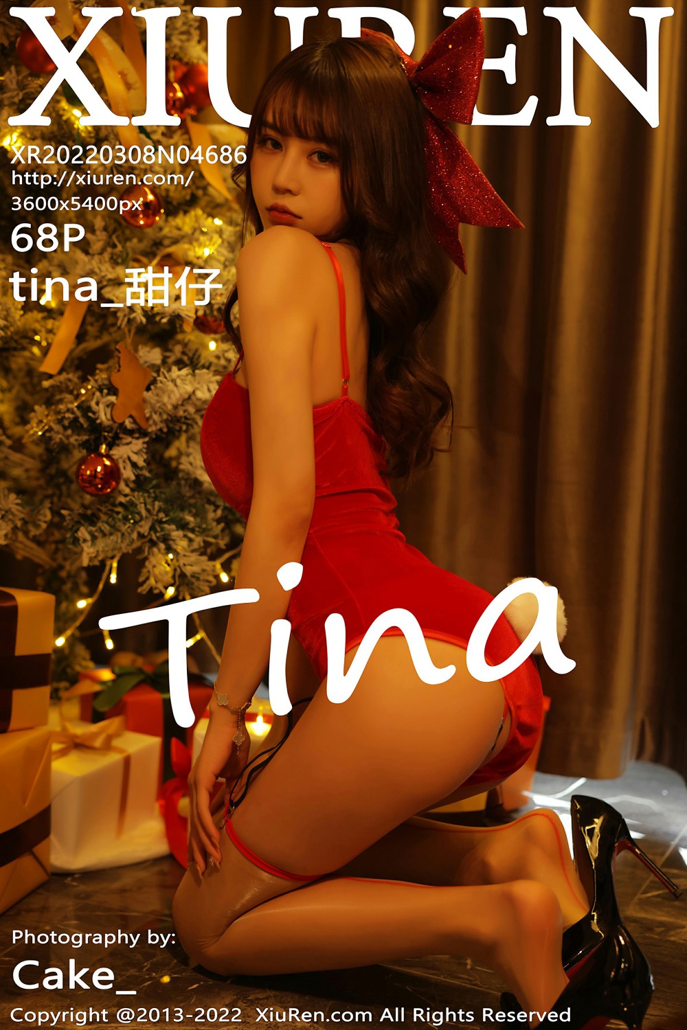 [XiuRen秀人网] 2022.03.08 No.4686 tina_甜仔 红色吊带 [68+1P]-第1张图片-宅男套图吧