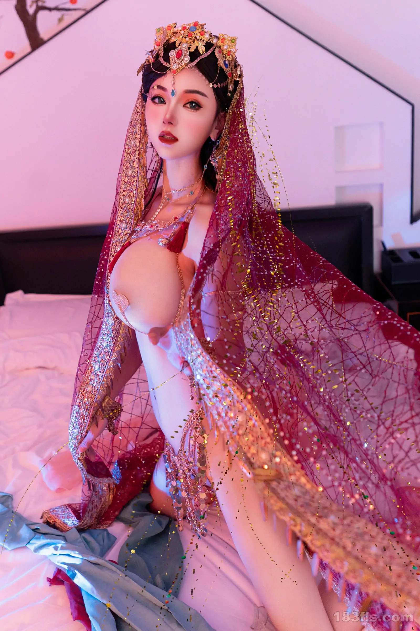 xiuren秀人网福利不吃冰淇淋大尺度私拍写真敦煌飞天-第4张图片-宅男套图吧